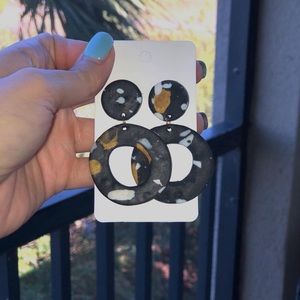 Homemade clay earrings